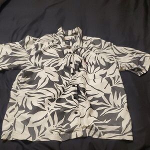 Quiksilver Leaf Pattern Tropical Shirt